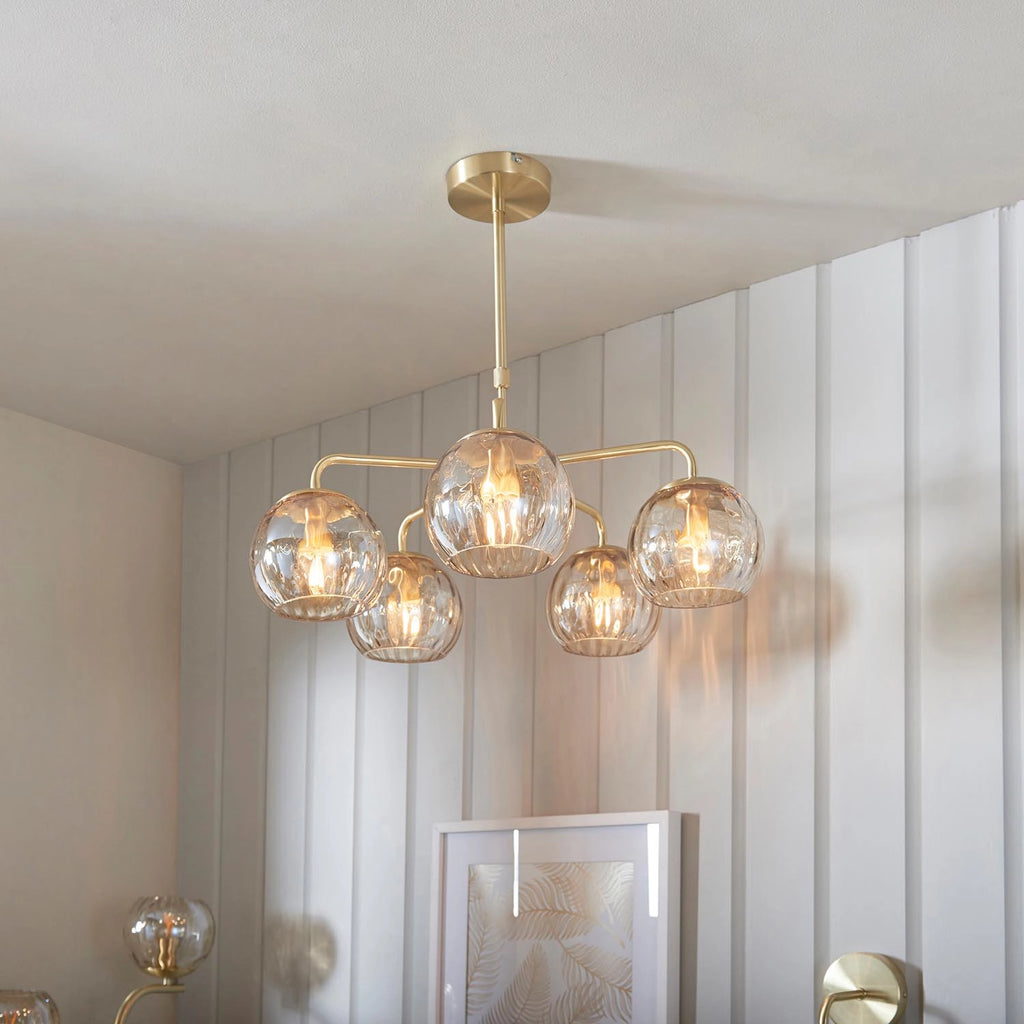 Rose 5 Arm Ceiling Pendant Rose 5 Arm Ceiling Pendant