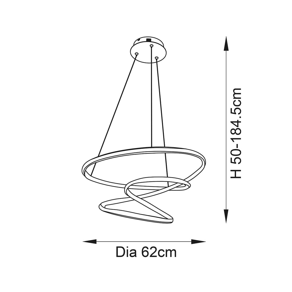 Mea Spiral Ceiling Pendant