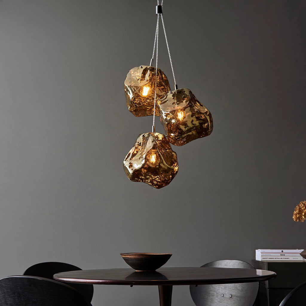 Luxe 3 Bronze ceiling Pendant