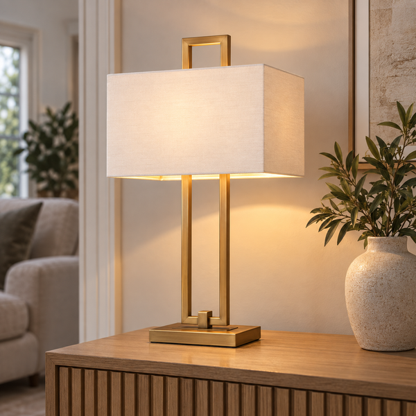 Danby Antique Brass Finish Table Lamp