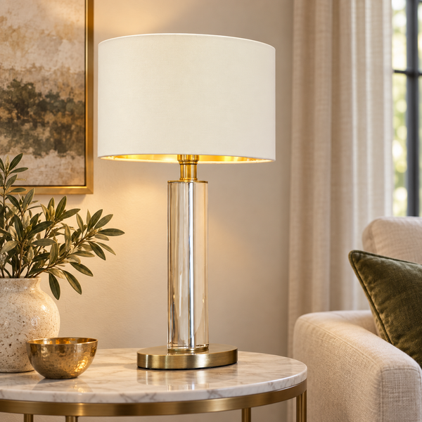 Lisle Antique Brass Table Lamp