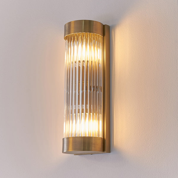 Nasir Antique Brass Finish Wall Lamp