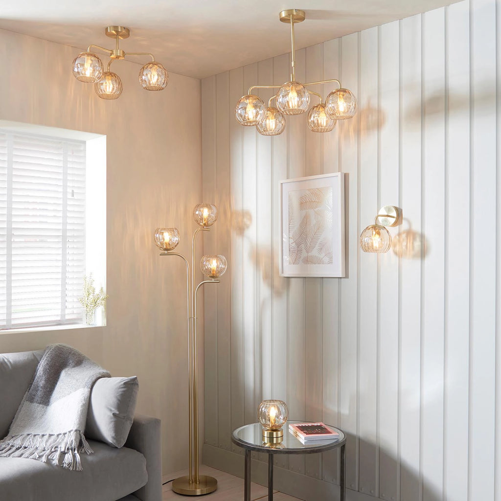 Rose 3 Arm Ceiling Light