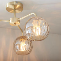 Rose 3 Arm Ceiling Light