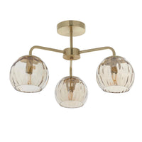 Rose 3 Arm Ceiling Light
