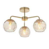 Rose 3 Arm Ceiling Light