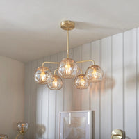 Rose 5 Arm Ceiling Pendant